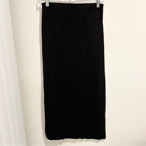 Free People Golden Hour Midi Skirt Black Size Medium - Picture 5 of 13